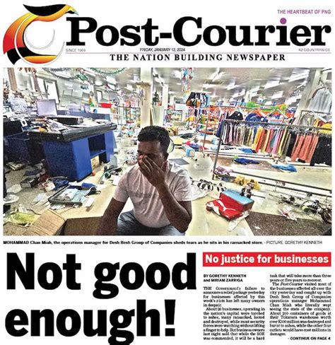 Aftermath of Port Moresby looting, rioting – 14.